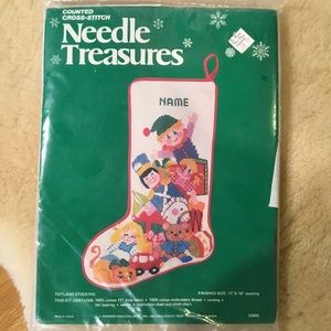 Vintage Needle Treasures Toy Land Stocking cross stitch kit